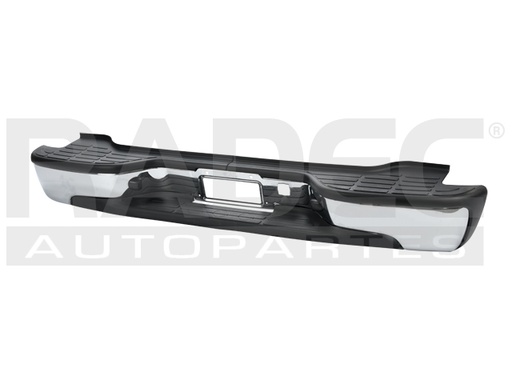 [206-0642-00] DEFENSA TRASERA CV SUBURBAN 00-06 CROMADA C/HULE LARGO 180 CMS ANCHO 25 CMS BASE/LS/Z71/SL/SLT/DENALI/SLE V8 8CILINDROS 4.8/5.3/6.0/8.1L 4 PUERTAS (U.T.P.)