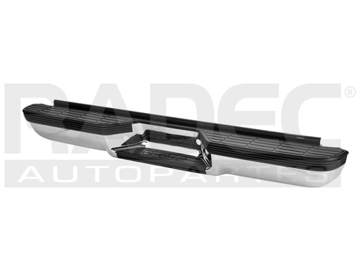 [206-0642-02] DEFENSA TRASERA CV SUBURBAN 92-99 CROMADA C/HULE (LARGO 185.5CM ALTO 21CM ANCHO 20CM) 1500/2500/3500/LT/LTZ/SLE/SLT/SL V6/V8 6/8CILINDROS 4.8/5.3/6.0/6.2/6.6L 2/4 PUERTAS (U.T.P.)