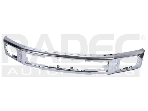[206-1215-07] DEFENSA DELANTERA FD F-150 15-17 C/HOYO P/FARO CROMADA