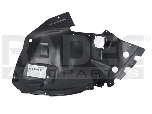 [216-0503-02] TOLVA SALPICADERA DELANTERA CD CTS 08-13 PLASTICO (SECCION DELANTERA) BASE/V COUPE/LUXURY/PERFORMANCE/PREMIUM/WAGON L4/V6/V8 4/6/8CILINDROS 2.0/3.0/3.6/6.2L 3/4 PUERTAS DER