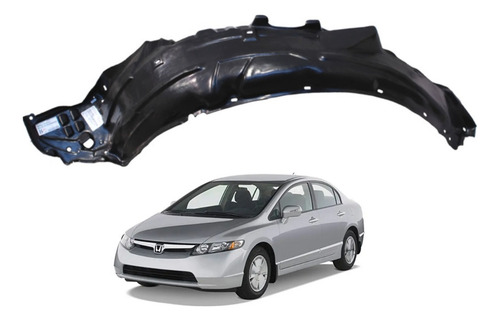 [216-1302-11] TOLVA SALPICADERA HD CIVIC 06-11 4 PUERTAS PLASTICO IZQ