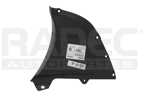 [216-1901-30] TOLVA SALPICADERA DELANTERA MZ 3 19-23 (EXTENSION INTERIOR) I/I SPORT/I GRAND TOURING L4 4 CILINDROS 2.5L 4 PUERTAS DER