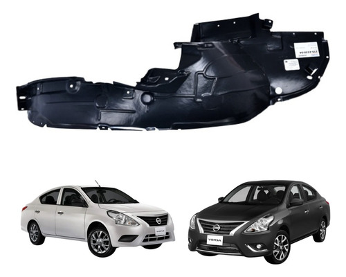 [216-2330-04] TOLVA SALPICADERA DELANTERA NS VERSA 15-19 EXCLUSIVE/DRIVE/ADVANCE/SENSE L4 4 CILINDROS 1.6L 4 PUERTAS DER