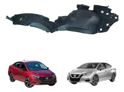[216-2330-19] TOLVA SALPICADERA NS VERSA 20-22 SENSE/ADVANCE/EXCLUSIVE/PLATINUM L4 4 CILINDROS 1.6L 4 PUERTAS IZQ