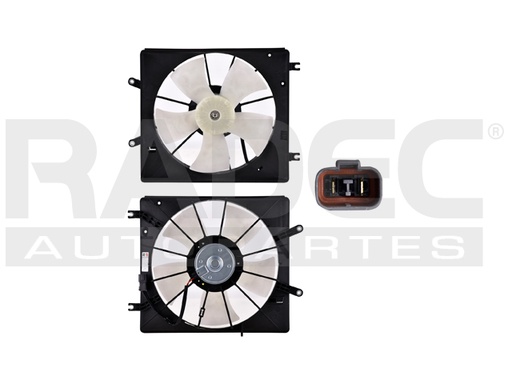 [218-0105-00] MOTOVENTILADOR AC TL 04-08 V6 3.2, 3.5 LTS P/RAD SENCILLO COMPLETO 2 PINES KS