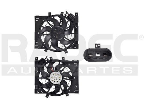 [218-0601-02] MOTOVENTILADOR CV ASTRA 00-08 L4 1.8, 2.0, 2.4 LTS P/AA SENCILLO COMPLETO 2 PINES TY