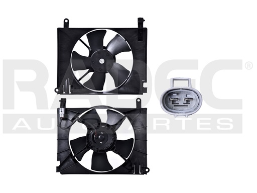 [218-0604-02] MOTOVENTILADOR CV AVEO 04-08 L4 1.6 LTS P/RAD SENCILLO COMPLETO 2 PINES NAC