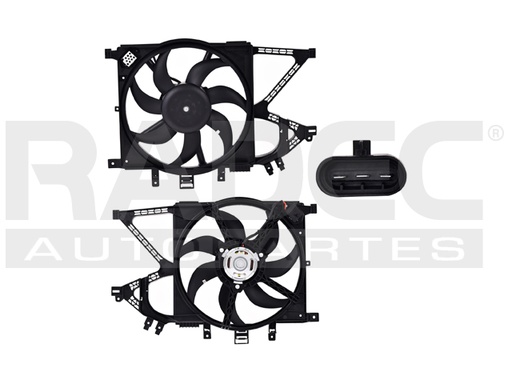 [218-0617-00] MOTOVENTILADOR CV CORSA 02-09 L4 1.4, 1.8 LTS P/RAD SENCILLO COMPLETO 3 PINES NAC