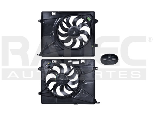 [218-0679-00] MOTOVENTILADOR CV TRAX 13-20 L4 1.4 LTS P/RAD C/RESISTENCIA SENCILLO COMPLETO 4 PINES TY