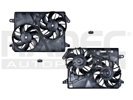 [218-0701-00] MOTOVENTILADOR CR 300 05-08 V6 2.7, 3.5/V8 5.7, 6.1 LTS DOBLE COMPLETO 2 Y 2 PINES KS