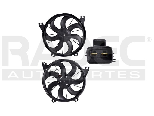 [218-0911-00] MOTOVENTILADOR DG JOURNEY 09-20 L4 2.4/V6 3.5, 3.6 LTS P/RAD SENCILLO COMPLETO 2 PINES TY