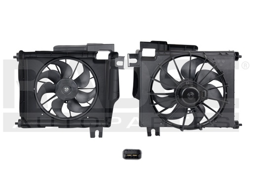 [218-0913-00] MOTOVENTILADOR DG NEW RAM 1500 02-08 V6 3.7/V8 4.7, 5.7 LTS P/AA SENCILLO COMPLETO 2 PINES KS
