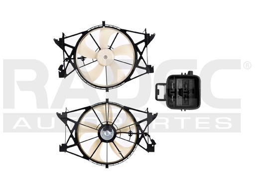 [218-0913-02] MOTOVENTILADOR DG NEW RAM 1500 09-19 V8 4.7, 5.7 LTS P/RAD SENCILLO COMPLETO 2 PINES KS