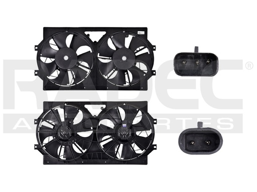 [218-0918-01] MOTOVENTILADOR DG STRATUS 95-00 L4 2.0, 2.4 LTS DOBLE COMPLETO 3 Y 2 PINES KS