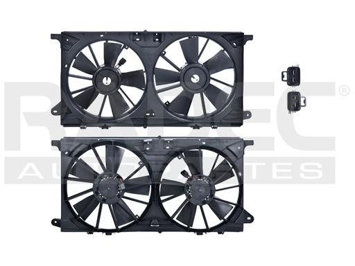 [218-1215-00] MOTOVENTILADOR FD F-150 15-20 V6 2.7, 3.3, 3.5/V8 5.0 LTS DOBLE COMPLETO 2 Y 2 PINES KS