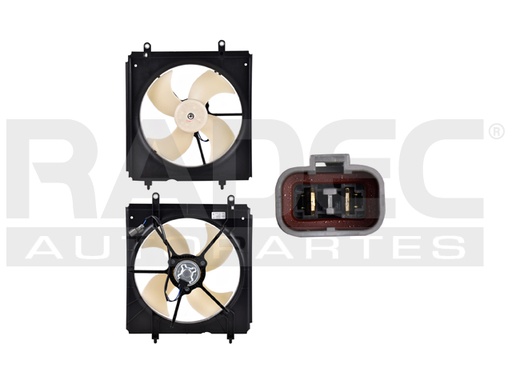 [218-1301-00] MOTOVENTILADOR HD ACCORD 98-02 L4 2.3 LTS P/RAD SENCILLO COMPLETO 2 PINES TY