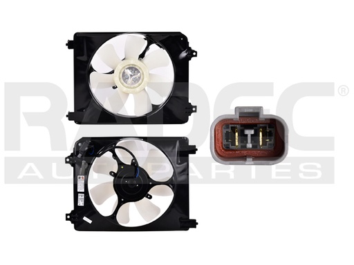 [218-1302-01] MOTOVENTILADOR HD CIVIC 06-11 L4 1.8 LTS P/AA SENCILLO COMPLETO 2 PINES KS