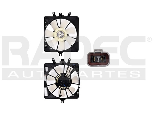 [218-1304-00] MOTOVENTILADOR HD FIT 07-08 L4 1.5 LTS P/AA SENCILLO COMPLETO 2 PINES KS