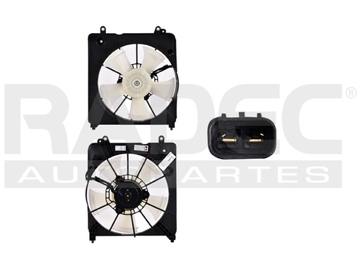 [218-1304-03] MOTOVENTILADOR HD FIT 09-14 L4 1.5 LTS P/RAD SENCILLO COMPLETO 2 PINES KS
