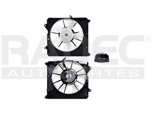 [218-1304-04] MOTOVENTILALOR HD FIT 15-20 L4 1.5 LTS P/RAD SENCILLO COMPLETO 2PINES TY