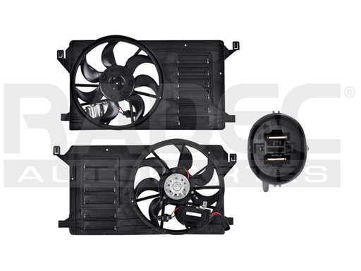 [218-1901-01] MOTOVENTILADOR MZ 3 10-13 L4 2.0, 2.5 LTS P/RAD C/CONTROL SENCILLO COMPLETO 2 PINES KS