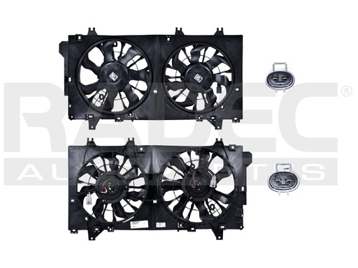 [218-1901-02] MOTOVENTILADOR MZ 3 14-18 L4 2.0, 2.5 LTS DOBLE COMPLETO 2 PINES TY