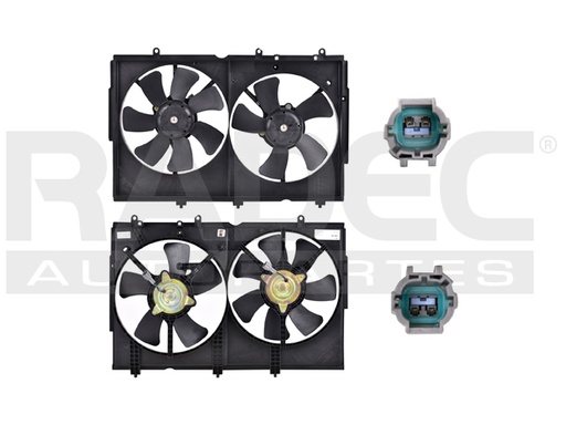 [218-2208-00] MOTOVENTILADOR MT OUTLANDER 03-06 L4 2.4 LTS DOBLE COMPLETO 2 Y 2 PINES KS