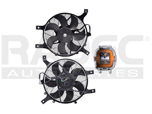 [218-2307-02] MOTOVENTILADOR NS FRONTIER 98-00 V6 3.3 LTS P/AA SENCILLO COMPLETO 4 PINES TY