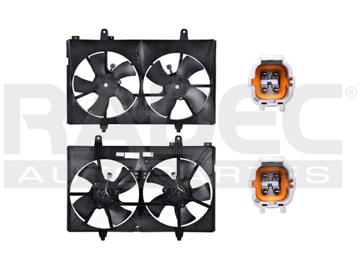 [218-2315-00] MOTOVENTILADOR NS MURANO 03-07 V6 3.5 LTS DOBLE COMPLETO 4 Y 4 PINES TY