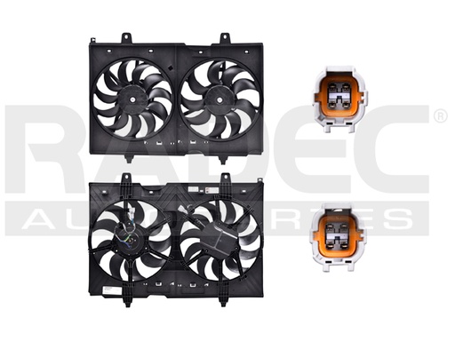[218-2317-00] MOTOVENTILADOR NS ROGUE 08-15 L4 2.5 LTS DOBLE COMPLETO 4 Y 4 PINES TY