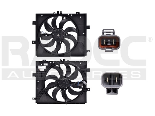 [218-2330-00] MOTOVENTILADOR NS VERSA 12-19 L4 1.6 LTS AUT P/RAD SENCILLO COMPLETO 2 Y 2 PINES TY