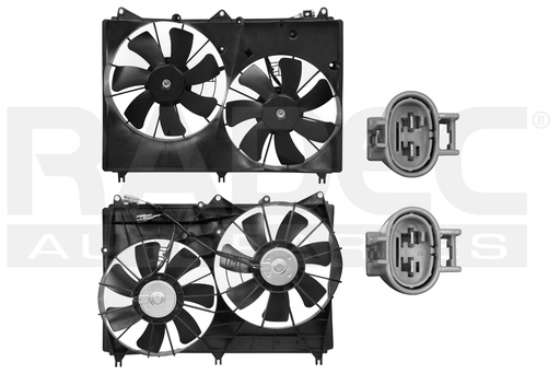[218-2904-01] MOTOVENTILADOR SZ GRAND VITARA 06-08 V6 2.7 LTS DOBLE COMPLETO 2 PINES TY