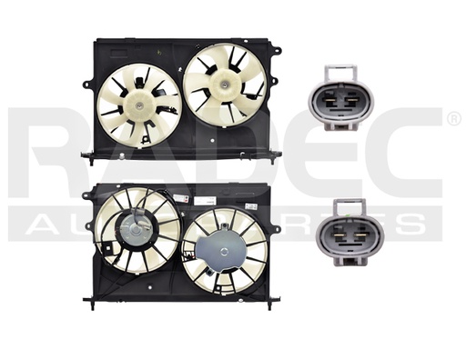 [218-3004-05] MOTOVENTILADOR TY COROLLA 09-12 L4 2.4 LTS DOBLE COMPLETO 2 Y 2 PINES TW