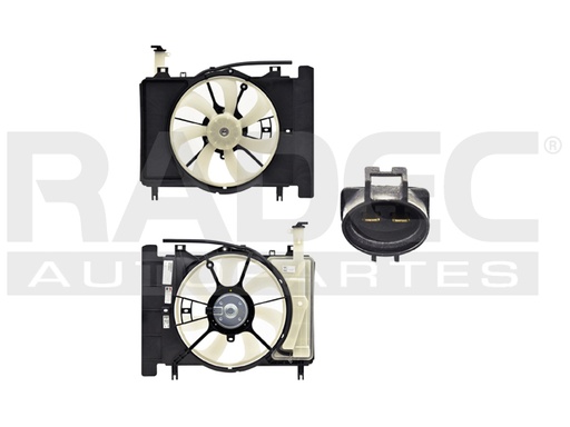 [218-3018-01] MOTOVENTILADOR TY YARIS 06-15 L4 1.5 LTS P/RAD C/DEPOSITO SENCILLO COMPLETO 2 PINES KS