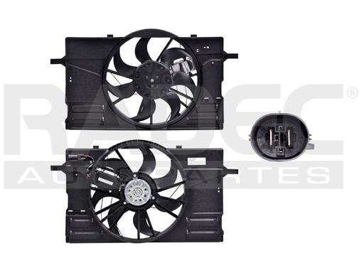 [218-3202-00] MOTOVENTILADOR VL S40 04-08 L5 2.5 LTS P/RAD C/CONTROL SENCILLO COMPLETO 2 PINES KS