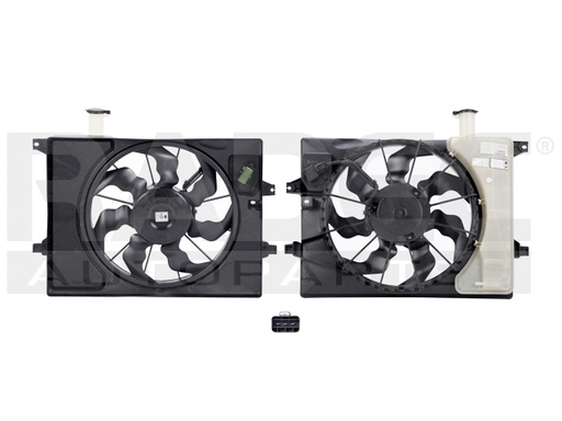[218-3402-00] MOTOVENTILADOR HY ELANTRA 14-18 L4 1.8, 2.0 LTS P/RAD C/RESISTENCIA C/DEPOSITO SENCILLO COMPLETO 3 PINES KS