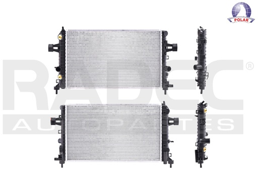 [220-0601-01] RADIADOR CV ASTRA 04-08 L4 1.8/2.0/2.4 LTS C/S AA AUT 23 5/8X14X26MM ALUM SOLD POLAR