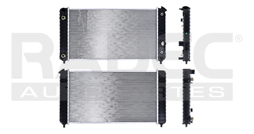 [220-0605-01] RADIADOR CV BLAZER/SUBURBAN 96-05 V6 4.3 LTS 2 ENFRIADORES S/AA AUT 26 2/9X14 7/8X26MM ALUM SOLD POLAR