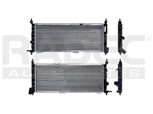 [220-0614-04] RADIADOR CV CHEVY 94-12 L4 1.4/1.6 LTS LARGO C/AA STD 26 7/9X10 1/2X26MM ALUM SOLD VALEO