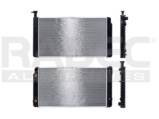 [220-0623-02] RADIADOR CV EXPRESS VAN 92-96 V6 4.3/V8 5.0, 5.7 LTS AUT C/S AA DOBLE ENFRIADOR DE ACEITE 30 1/2X17 1/4X32MM ALUM SOLD POLAR