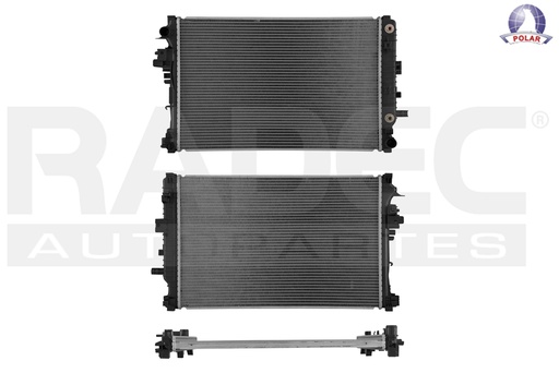 [220-0630-10] RADIADOR CV MALIBU 16-18 L4 1.5LTS/BK LCRS V6 3.6 LTS C/S AA AUT 26X17 1/4X26MM ALUM SOLD POLAR