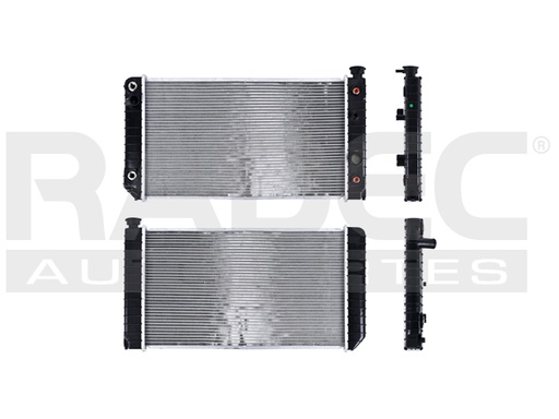 [220-0635-00] RADIADOR CV S-10/BLAZER/SONOMA/JIMMY/S15/SYCLONE/TYPHOON/OLDSMOBILE 88-94 V6 4.3 LTS 2 ENFRIADORES C/S AA AUT 25 1/5X18 5/6X16MM ALUM SOLD POLAR