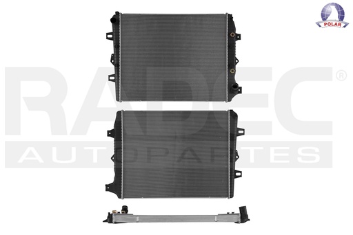 [220-0639-16] RADIADOR CV SILVERADO HD 11-16 V8 6.6 LTS DIESEL C/S AA AUT 33 1/2X27 2/3X48MM ALUM SOLD POLAR