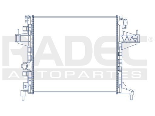 [220-0645-00] RADIADOR CV TORNADO 12-21 L4 1.8 LTS STD C/S AA 21 1/4X14X26MM ALUM SOLD POLAR