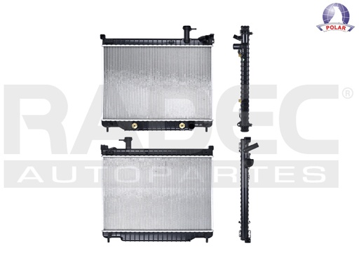 [220-0647-02] RADIADOR CV TRAIL BLAZER/ENVOY/RAINIER/ASCENDER 03-09 V8 5.3, 6.0 LTS C/AA AUT 18 1/9X26 2/7X26MM ALUM SOLD POLAR
