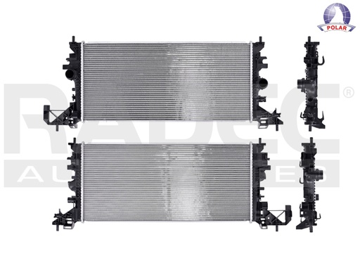 [220-0665-04] RADIADOR CV CRUZE 15-19 L4 1.4 LTS STD C/AA 26 2/3X12 1/5X26MM ALUM SOLD POLAR