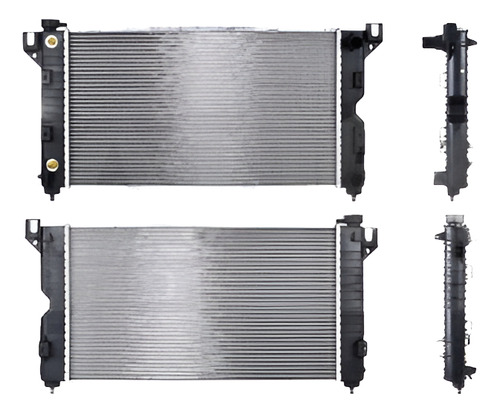 [220-0703-03] RADIADOR CR CARAVAN/TOWN COUNTRY/VOYAGER/GRAND VOYAGER 96-00 L4/V6 2.4/3.0/3.3/3.8 LTS  TOMAS LINEALES C/S AA AUT 26 1/6X14 7/8X32MM ALUM SOLD POLAR