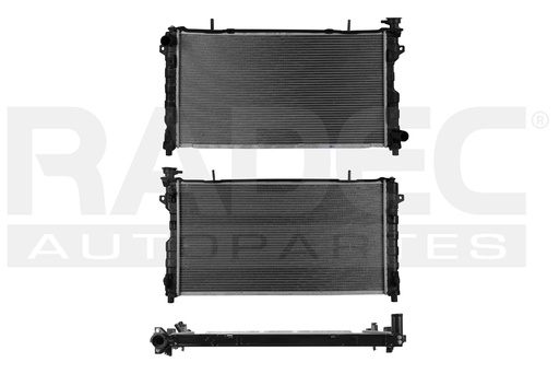 [220-0703-24] RADIADOR CR CARAVAN 05-07 L4 2.4 LTS AUT C/S AA 30 1/4X16X32MM ALUM SOLD NAC