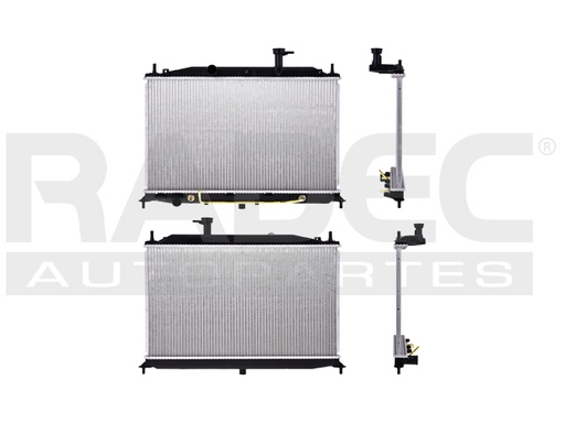 [220-0902-00] RADIADOR DG ATTITUDE 06-12 L4 1.4,1.5,1.6 LTS C/S AA AUT 14 4/7X24 5/7X16MM ALUM SOLD POLAR