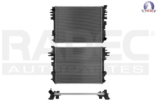 [220-0916-17] RADIADOR DG RAM 2500/3500 14-18 V8 5.7 LTS C/S AA STD 27 5/9X22X26MM ALUM SOLD POLAR